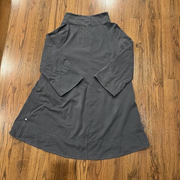 Neon Buddha Jacket Women’s XS Gray Open Pockets 3/4 Sleeves Cardigan - Picture 4 of 5